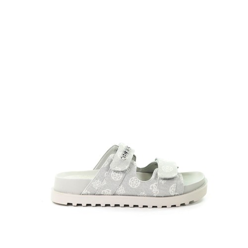 Damskie klapki jasne szare GUESS FLJFB2 FAB19
