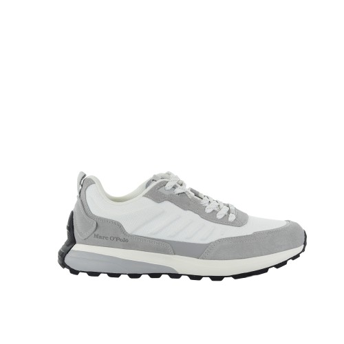 Męskie skórzane jasnoszare sneakersy MARC O'POLO 601223253502334-948