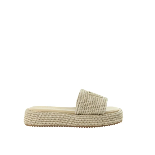 Damskie nude plecione klapki MARC O'POLO 60318831101636-180