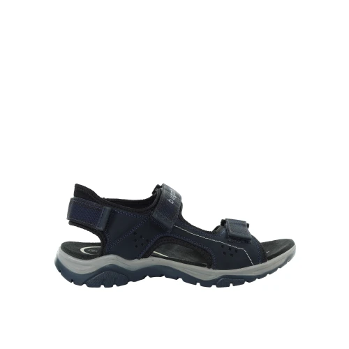 Męskie skórzane czarne sandały Bugatti 325AS7812569-4010 