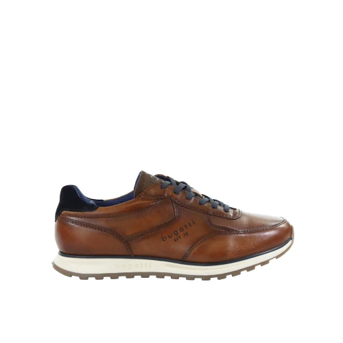 Męskie skórzane sneakersykoniakowe  Bugatti 335A021P4000-6300