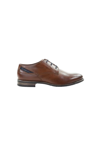 Męskie półbuty wizytowe koniakowe Bugatti 315AQR065000-6300