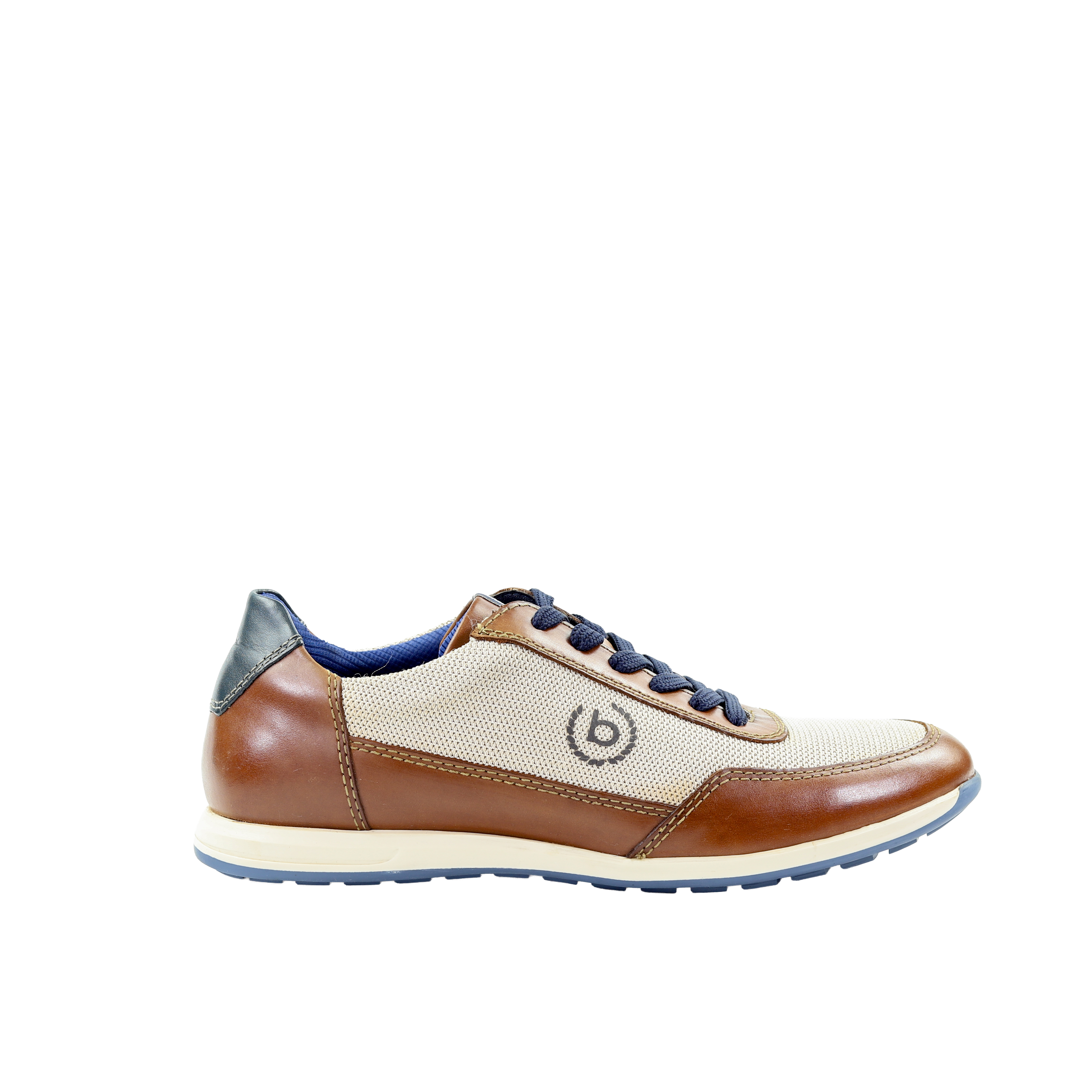 Męskie koniakowe obuwie casual Bugatti 315A9Q151069-6352