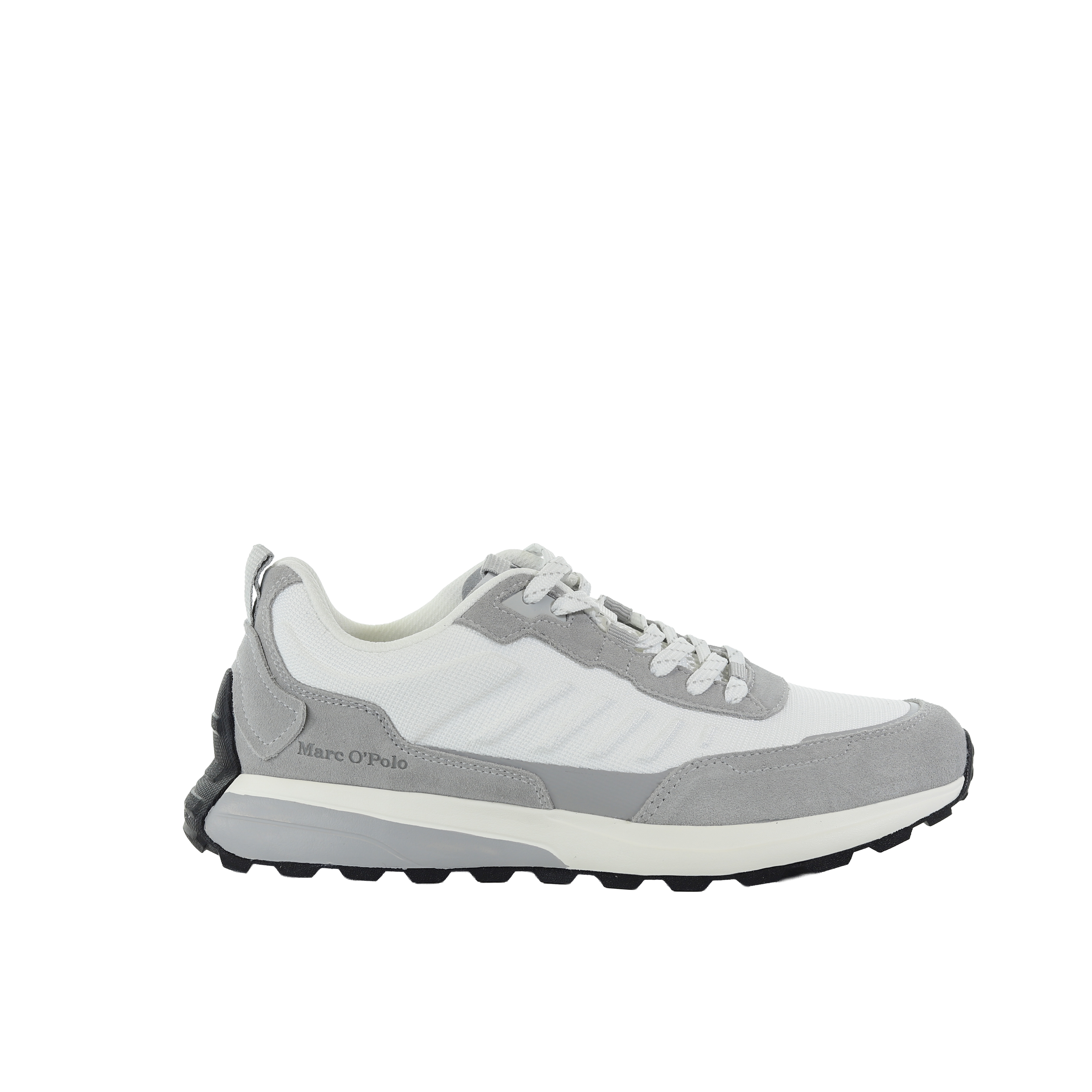 Męskie skórzane jasnoszare sneakersy MARC O'POLO 601223253502334-948