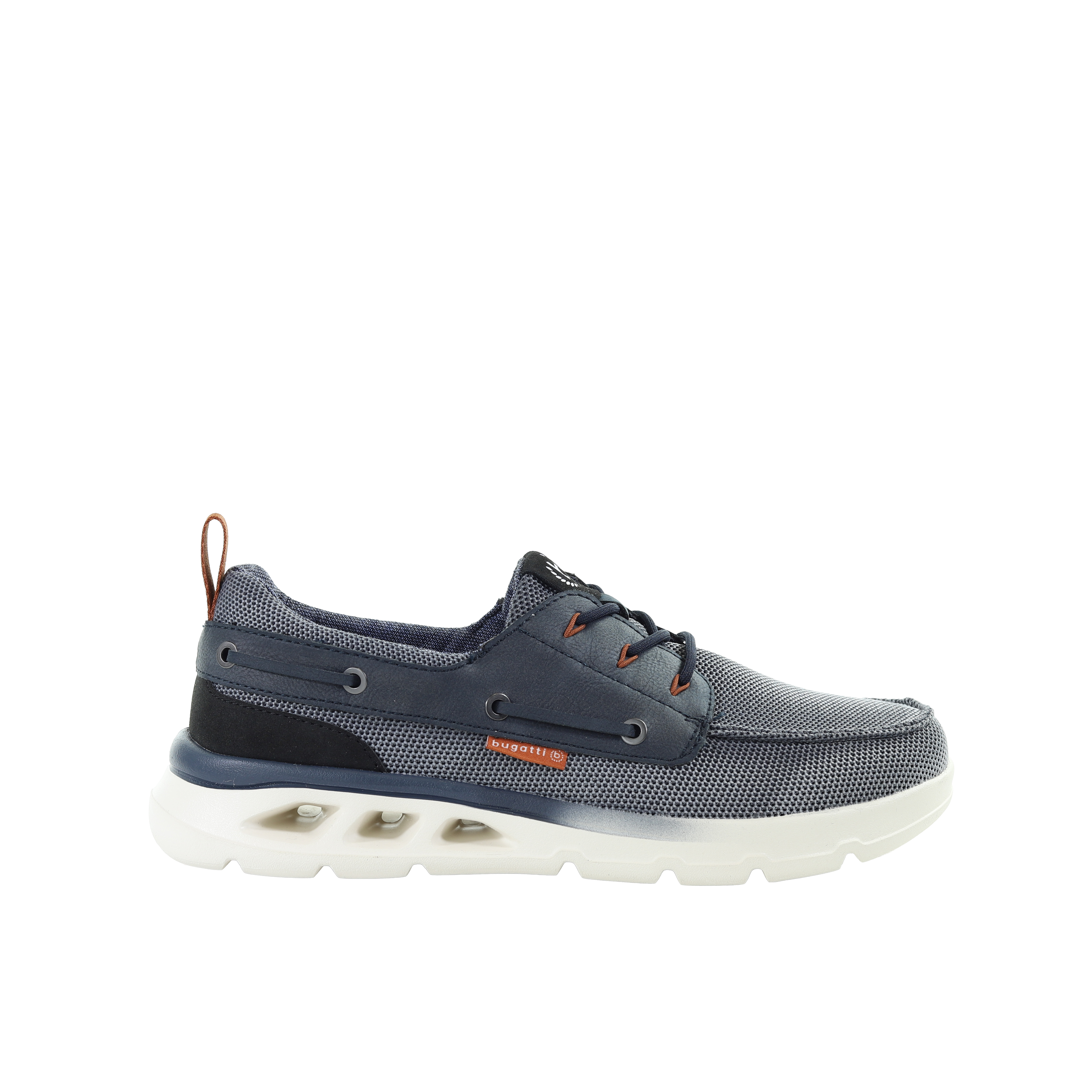 Męskie ciemnoniebieskie sneakersy slip on Bugatti 321AW5026900-4100