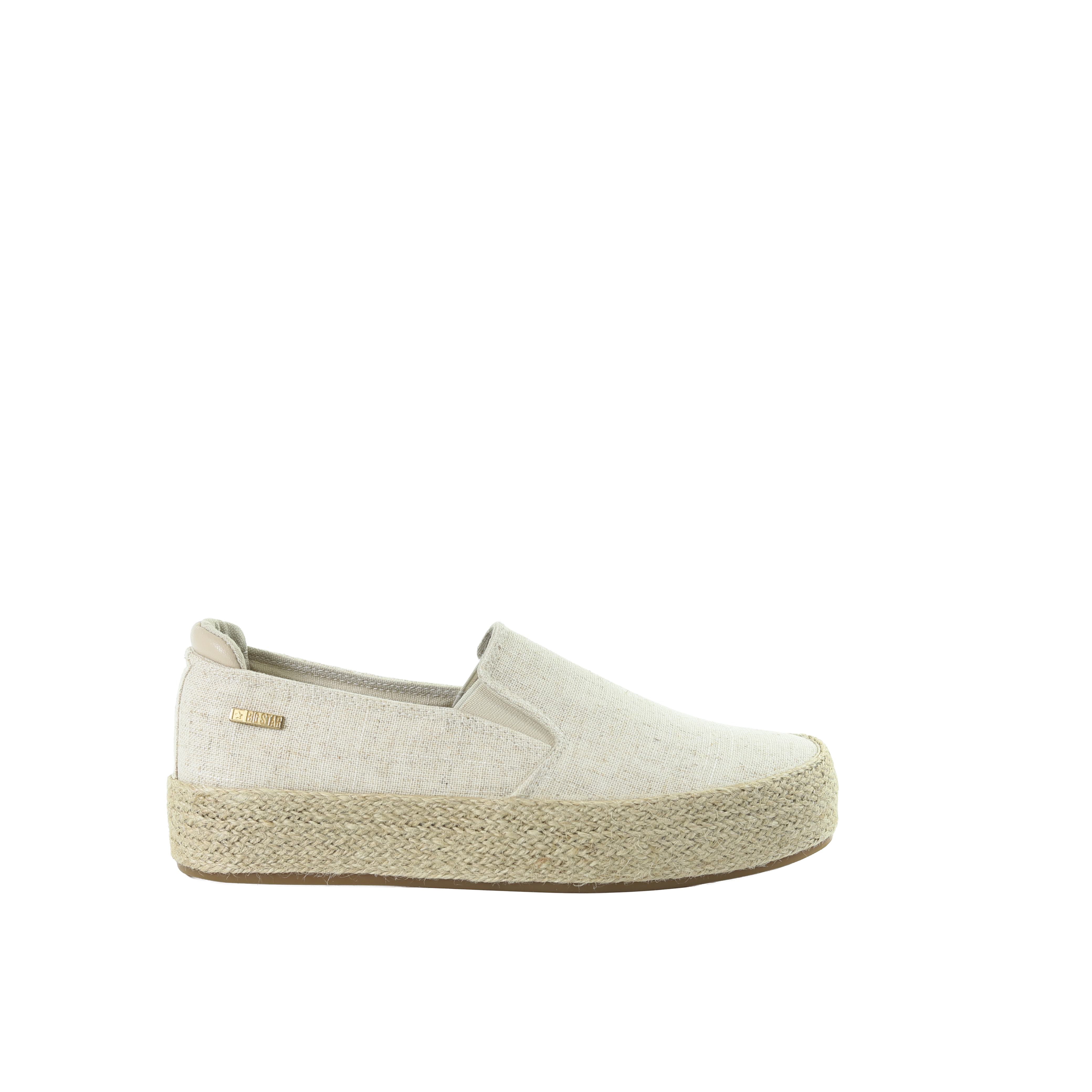 Damskie beżowe espadryle BIG STAR TT274089