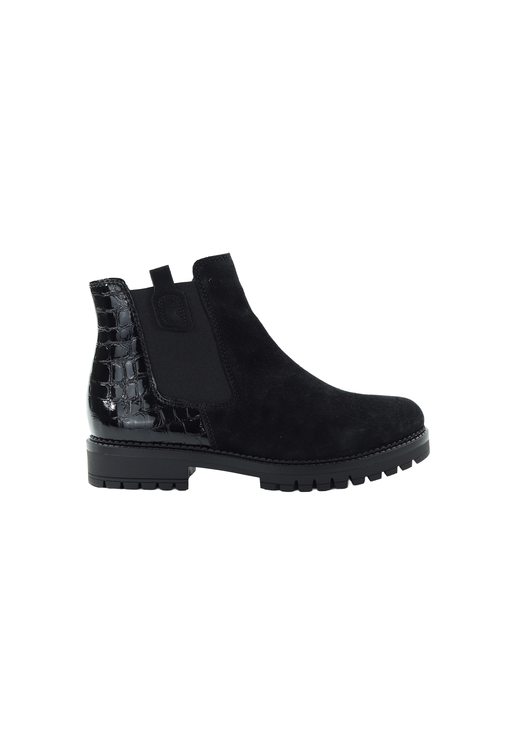 Damskie botki Chelsea czarne Gabor 8024.01.002